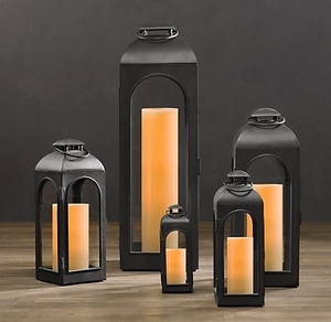 Farol de metal antiguo, iluminación decorativa para el hogar, jardín, patio, centro de mesa para bodas al aire libre, decoración. - Product Image 6