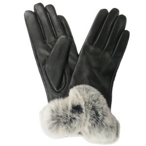 Gants de luxe en fourrure de lapin de haute qualité pour femmes, pour l'hiver - Product Image 1