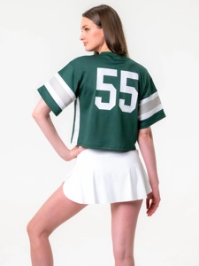 <span class=keywords><strong>Maillot</strong></span> <span class=keywords><strong>de</strong></span> football américain personnalisé imprimé Hip Hop, manches courtes, séchage rapide, respirant, en maille 100% polyester, uni, pour adultes - Product Image 5