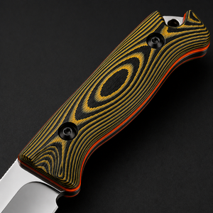 Couteau de chasse à lame fixe de qualité supérieure avec étui en cuir – Couteau de survie en acier inoxydable avec manche en Micarta - Product Image 4