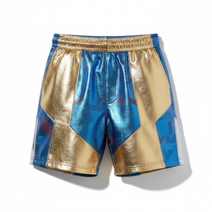 กางเกงขาสั้นฤดูร้อนแบบยูนิเซ็กซ์รักษ์โลก ผลิตจากผ้าฝ้ายออร์แกนิกและเส้นใยไม้ไผ่ กางเกงขาสั้นแบบยั่งยืน ผู้ผลิตเสื้อผ้าแบรนด์ส่วนตัว - Product Image 1