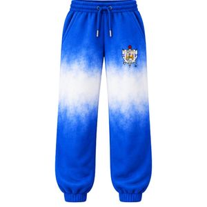 Sigma Gamma Rho Custom Women's <b>Tie</b> Dyed Trousers Blue <b>White</b> Color Greek Letter Jogger Pants Sorority Sweatpants Casual Sports - Product Image 1