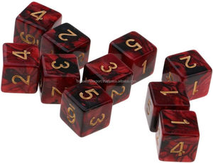 ลูกเต๋าเรซินโพลีเมอร์แฮนด์เมดขนาด16มม. D6โลโก้เกมตารางสำหรับเกมกระดานดันเจี้ยน RPG และมังกรโดย fwe - Product Image 6