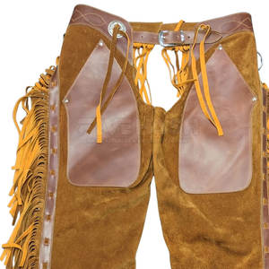 Pantalones de cuero de gamuza con correas de hebilla seguras para una conducción segura y uso al aire libre - Product Image 5