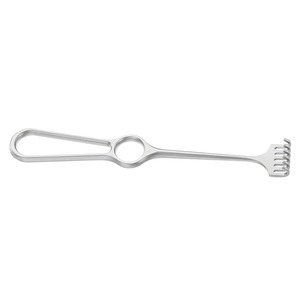 Écarteur de plaie VOLKMANN 220 mm (8,34 po) à 6 branches, pointe émoussée, profondeur 8 mm, largeur 29 mm, type Miller - Product Image 4