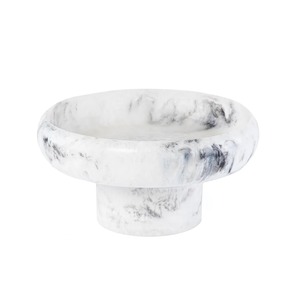 High Quality Resin Footed Fruit Bowl with Matching Tray and Printed Saucers for Premium Dining Decor and <b>Eid</b> <b>Gift</b> Hampers - Product Image 4