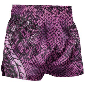 Muay Thai short custom logo satin fabric breathable lightweight gym training shorts <b>elastic</b> waistband fitness wear for men women - Product Image 1