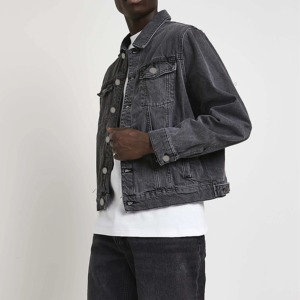 Veste en jean slim pour homme, style streetwear, col rabattu, respirante, imperméable, écologique, grandes tailles, hiver - Product Image 5