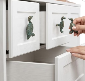 Bronze Duck Shape Modern Design Durable Furniture Cabinet Handle <b>Knob</b> <b>for</b> Kitchen <b>Dresser</b> Drawer-Eco-Friendly Easy Installation - Product Image 3