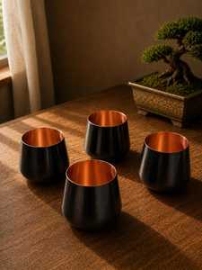 Taza de Cobre de Estilo Vintage Hecha a Mano, con Recubrimiento Negro, para Cócteles y Cerveza, Vaso Premium para Bar, con Logotipo Personalizado, Venta al Por Mayor - Product Image 5