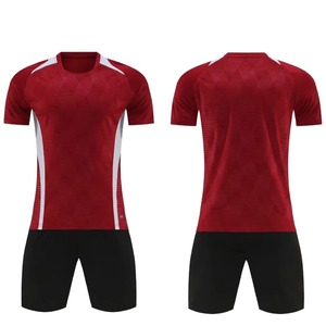 Conjunto de Camiseta de Fútbol Morada para Hombre, Manga Corta, Cuello Redondo, Estampado Geométrico, Absorbe la Humedad, Transpirable, Secado Rápido, Ajuste Atlético - Product Image 3