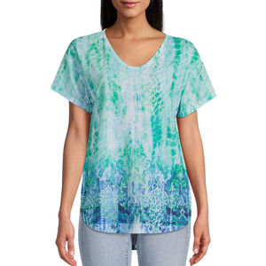 Camiseta de Mujer Sublimada de Nuevo Diseño, Uniforme de Béisbol a Precio Económico, Camiseta de Mujer de Secado Rápido Personalizada al Por Mayor - Product Image 5