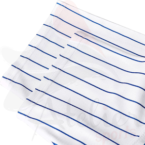 Maillot de baseball à rayures bleues sublimées, source directe d'usine, maillot de baseball et de softball, maillot de baseball boutonné - Product Image 3