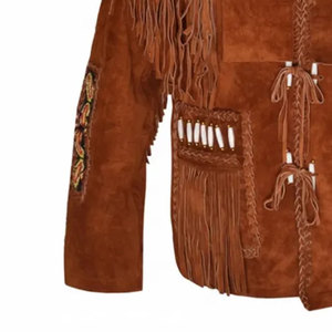 Original Cowhide Cowboy Men's <b>Suede</b> Leather <b>Jacket</b> Good Price Premium Quality Autumn Winter Men's <b>Suede</b> Leather <b>Jacket</b> - Product Image 5