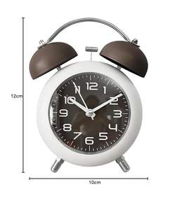 Reloj Despertador Clásico Moderno de Lujo |   Reloj de Mesa Analógico Silencioso sin Tictac con Alarma Fuerte, Luz Nocturna, Esfera Luminosa, para Oficina - Product Image 5
