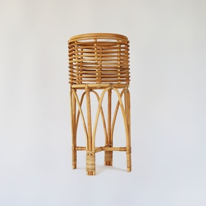 Rattan cane plant storage rack decorative planter stand good deal flower <b>pot</b> <b>holder</b> shelves - Product Image 4