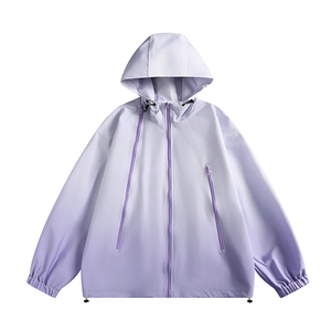 Veste coupe-vent à capuche imperméable avec logo personnalisé pour les événements promotionnels et les équipes, veste coupe-vent élégante à imprimé nature - Product Image 1