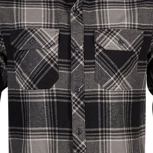 Camisa de Motociclismo de Franela Impermeable para Hombre, Personalizada, de Alta Calidad, Diseño a Cuadros Amarillos con Botones, Ignífuga y Anti-UV - Product Image 5