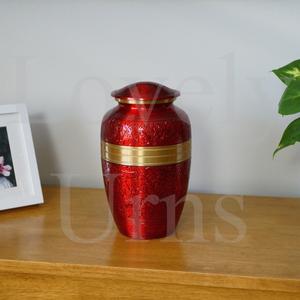 Urna Funeraria Scarlet Solace, Tamaño Mediano para Adultos, Recuerdo Conmemorativo, Contenedor para Cenizas, Diseño Elegante y Decorativo - Product Image 4