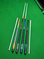 Queue de billard économique en bois d'érable pour jeu de 9 boules, 19 oz, 147 cm, avec pointe de 13 mm, joint Uniloc en acier inoxydable, poignée en cuir peint