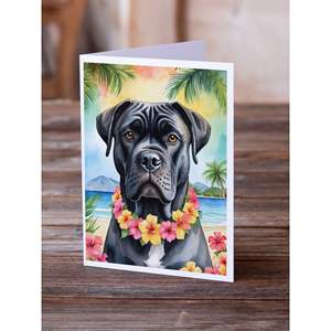 Cane Corso luau การ์ดอวยพรแพ็คของ8 A7แปลกขนาด5x7การ์ดเปล่าพร้อมซองจดหมาย - Product Image 2