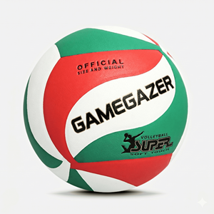 Balón de Voleibol GAMEGAZER MS-VB-1039 de PU, Duradero y Ligero, Talla 5, Peso 260-280G, Circunferencia 650-670MM, Personalizable, Cosido a Máquina - Product Image 1