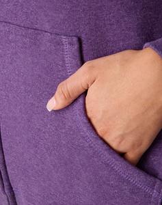 Sweat-shirt à capuche zippé personnalisé avec logo pour hommes et femmes, couleur unie, manches longues, tricoté, anti-rétrécissement, vente en gros - Product Image 4