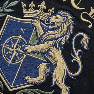 Camiseta Legacy con Bordado de Escudo para Hombre, Corte Holgado, Manga Corta, Negra, Estilo Urbano, Cuello Redondo, Jersey de Algodón - Product Image 6