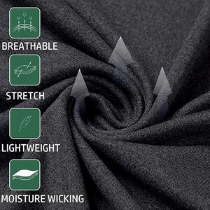 Chemises de sport à manches longues pour hommes, sweat-shirt à demi-zip, hauts de fitness pour le jogging, respirants, compressifs, pour la course à pied - Product Image 6