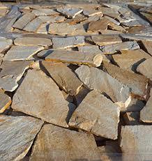 Dalles de pavé en grès à finition brisée, design rustique, pour extérieur, motif pierre naturelle jaune - Product Image 3