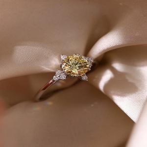 Anillos Modernos de Diamantes Redondos de Corte Brillante, Creados en Laboratorio, con Certificación IGI, en Oro de 14K y 18K, para Mujer, Joyería Fina de Compromiso - Product Image 1