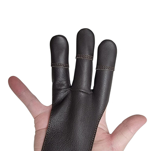 Gants de tir à l'arc professionnels en cuir souple, protection trois doigts, fabrication OEM ODM sur mesure - Product Image 3