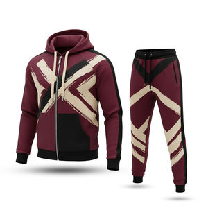 Vêtements d'hiver streetwear unisexe ODM de haute qualité, sur mesure, 100 % fibre de bambou, broderie cœur, impression numérique, pour les vacances - Product Image 1