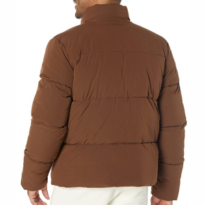 Mens Casual Puffer Jacket Soft <b>Quilted</b> Warm <b>Winter</b> Coat Water Resistant Lightweight Street Wear Custom OEM ODM Manufacturer - Product Image 3