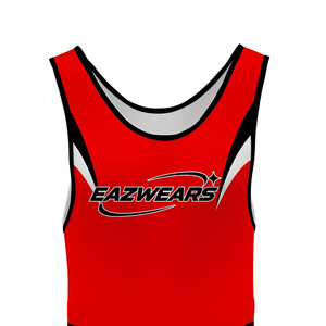 Maillot de lutte pour hommes, sublimation, design personnalisé, respirant, uniforme de performance, compétition d'équipe, entraînement, vêtements de sport en gros - Product Image 5
