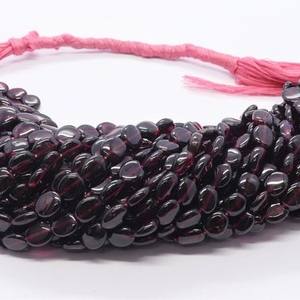 Cuentas ovaladas lisas de granate rodolita natural AAA, cuentas de granate ovaladas lisas de alta calidad para la fabricación de joyas. - Product Image 4