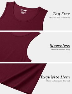Men's Solid Color Sleeveless Tank Top O-Neck Quick Dry Knitted Polyester Casual Muscle <b>Vest</b> Plus Size - Product Image 2