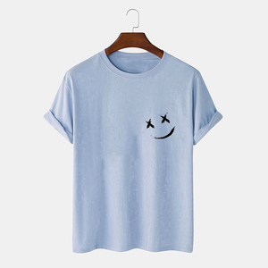 เสื้อยืดคอตตอนเปล่าคุณภาพพรีเมียมจากโรงงานผู้ผลิต ราคาส่ง 100% สำหรับเสื้อยืดผู้ชายทรงพอดีตัวใส่หน้าร้อน - Product Image 2