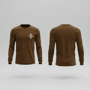 Camiseta de Manga Larga para Hombre, Talla Grande, Cuello Redondo, 100% Algodón, Estilo Personalizado, Casual, RIVIAN ATLANTIC, Calidad Premium 2026 - Product Image 1