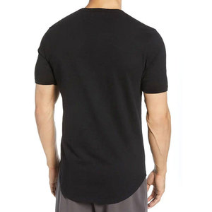 Camiseta informal moderna para hombre, 100% algodón, con logo personalizado impreso, precio bajo, corte holgado. - Product Image 4