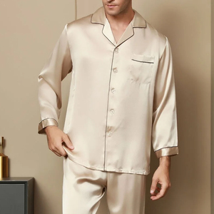 Conjunto de Pijama de Invierno de Seda y Satén para Hombre, Fabricación Profesional, Ropa de Dormir Suave y Casual, Tejido Transpirable - Product Image 5