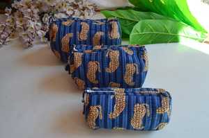 Trousse de toilette légère en coton imprimé, organiseur de maquillage, sac de rangement cosmétique de voyage pour femmes, lot de 3 - Product Image 3