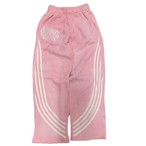 Pantalones de chándal con cintura elástica para hombre, ajuste relajado, precio de fábrica - Product Image 4