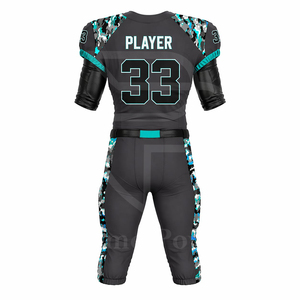 Conjunto de Uniforme de Fútbol Americano Más Vendido, Diseño Personalizado, Pantalones y Camiseta de Tela Transpirable, Ropa Deportiva para Entrenamiento y Juego, Fabricante - Product Image 3