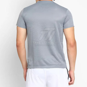 เสื้อยืดคอกลมผู้ชายแบบเรียบ ผ้าฝ้าย 100% ระบายอากาศได้ดี สวมใส่สบาย คุณภาพสูง ทรงหลวม - Product Image 2