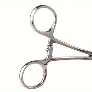 Pinza quirúrgica de acero inoxidable para sujetar esponjas Forster, para perforaciones corporales y apósitos, con certificación ISO - Product Image 4