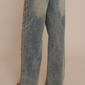 Fabricante Profesional de Fábrica, Pantalones Vaqueros de Cintura Media para Mujer, Tela Lavada Transpirable, Decoración con Logotipo, Casuales, Planos, Verano, Venta al Por Mayor - Product Image 5