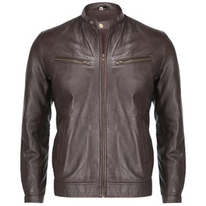 Veste en cuir véritable artisanale pour homme, imperméable, respirante, séchage rapide, hiver, écologique, texture frontale - Product Image 6