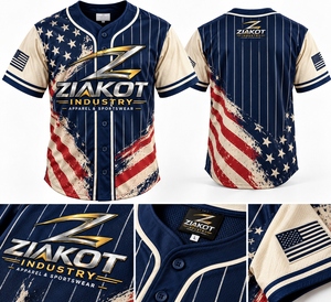 Camiseta de Béisbol Personalizada, ZIAKOT INDUSTRY Pakistán, Uniforme de Béisbol, Camiseta Sublimada, Ropa Deportiva al por Mayor, Fabricante OEM - Product Image 5