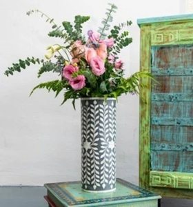 Bone Inlay Flower Vase <b>Table</b> Top Decorative Use for Royal Wedding and Festival Home and Hotel Decorative Items Top Design - Product Image 5